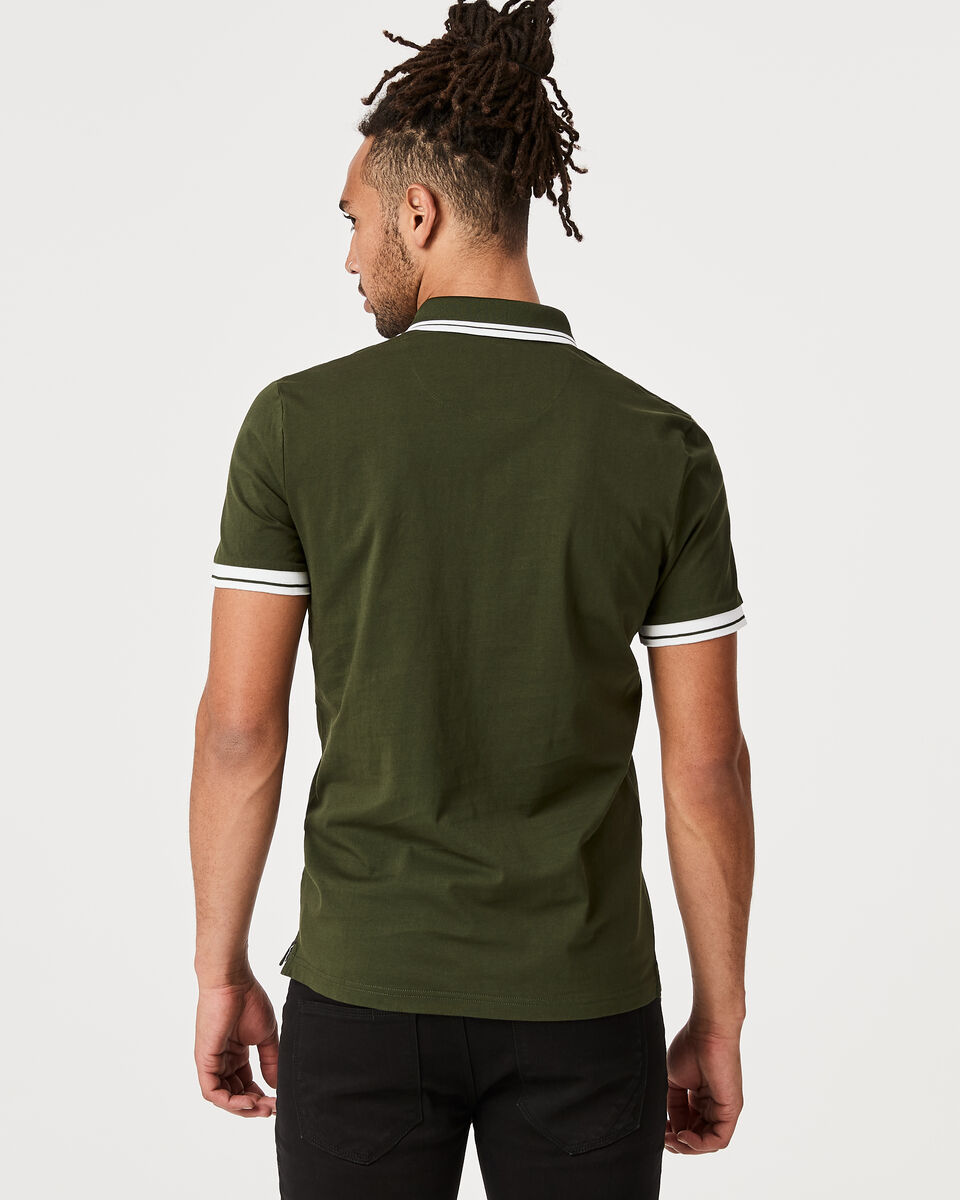 Narka Polo Shirt, Dark Green, hi-res
